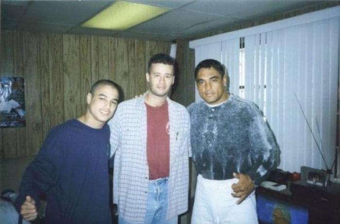Back in 1996 with Master Rickson Gracie and son Rockson