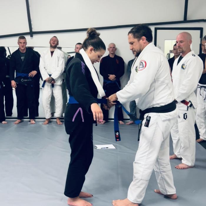 Blue belt · October 4, 2023 · Promoted by Jeff Curran