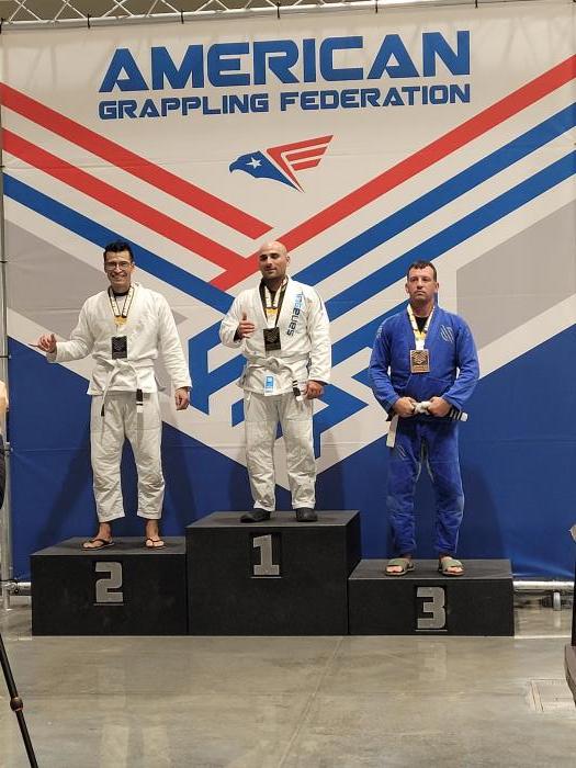 2nd AGF tournament as a white belt in the masters division 190lbs