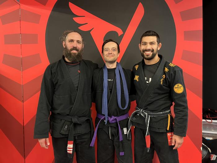 Purple belt · November 11, 2023 · Promoted by Jay Valko