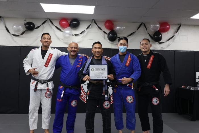 Brown belt · December 11, 2022 · Promoted by Aldo “Caveirinha” Januario