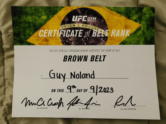 Brown belt · September 9, 2023 · Promoted by Rene Salazar