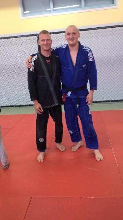 Smiling after getting my black belt