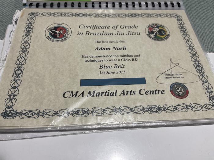 Blue belt · June 17, 2015 · Promoted by Michael scott