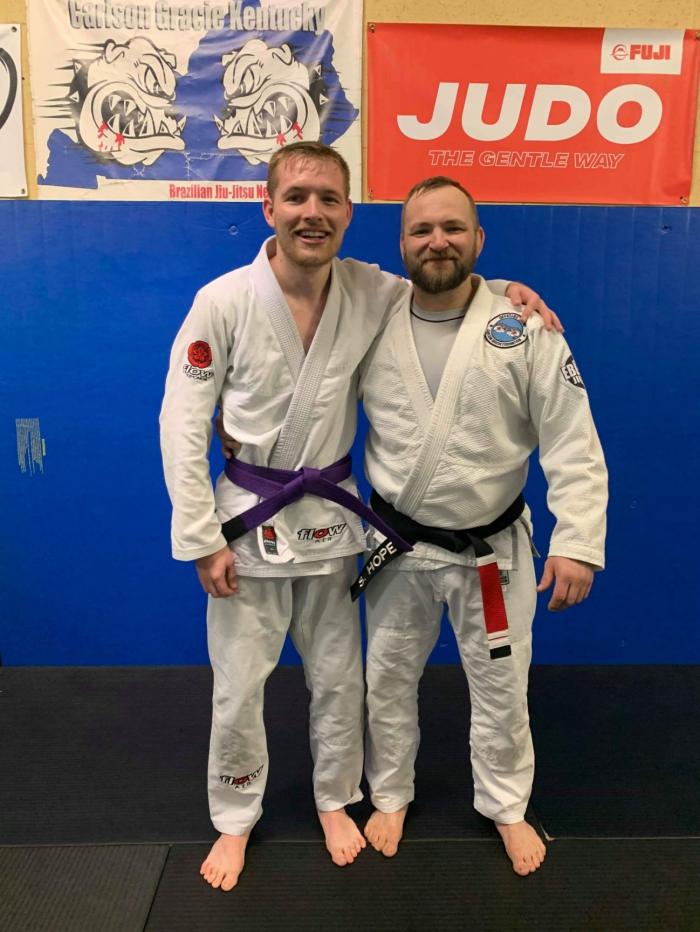 Promoted to Purple by Prof. Scott Hope