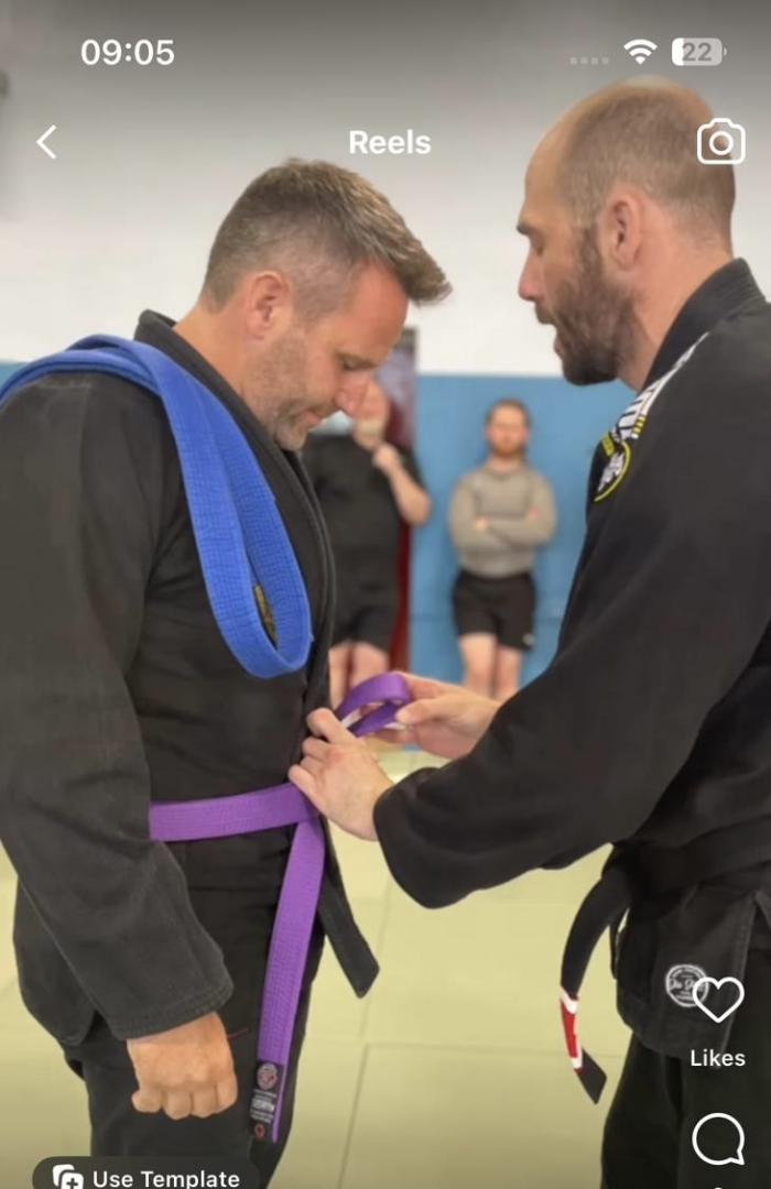 Purple belt · July 4, 2023 · Promoted by Aidan Mackenzie