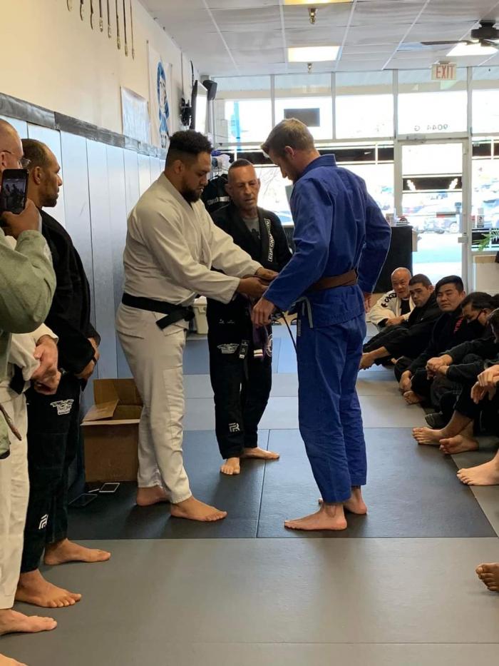 Brown belt · December 4, 2021 · Promoted by Professor Paulo 'Mushu' Elsimaani with Professor Matheus Santos