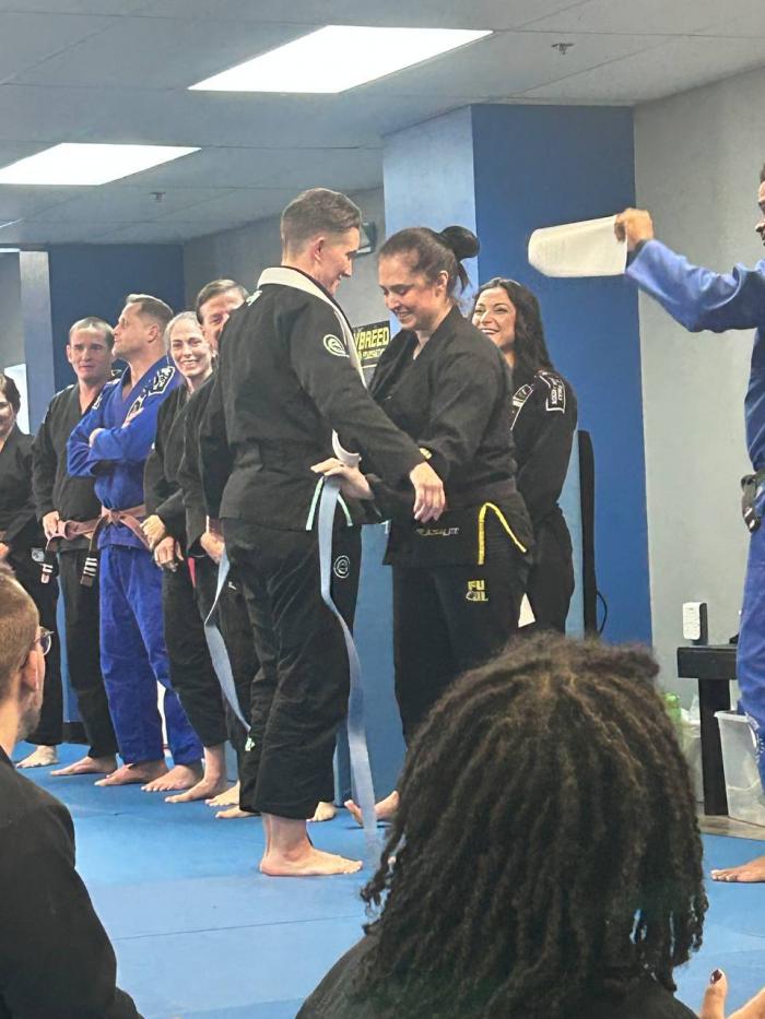 Blue belt · November 18, 2023 · Promoted by Christy Cook