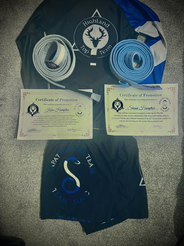 Blue belt · November 22, 2023 · Promoted by Aiden Mackenzie