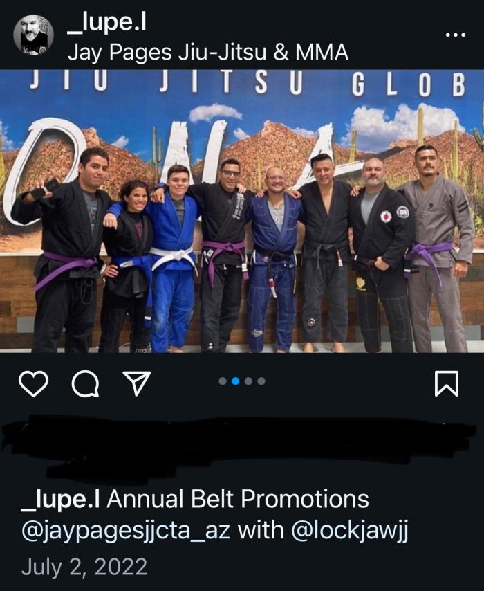 Brown belt · March 22, 2021 · Promoted by Ralph Villa