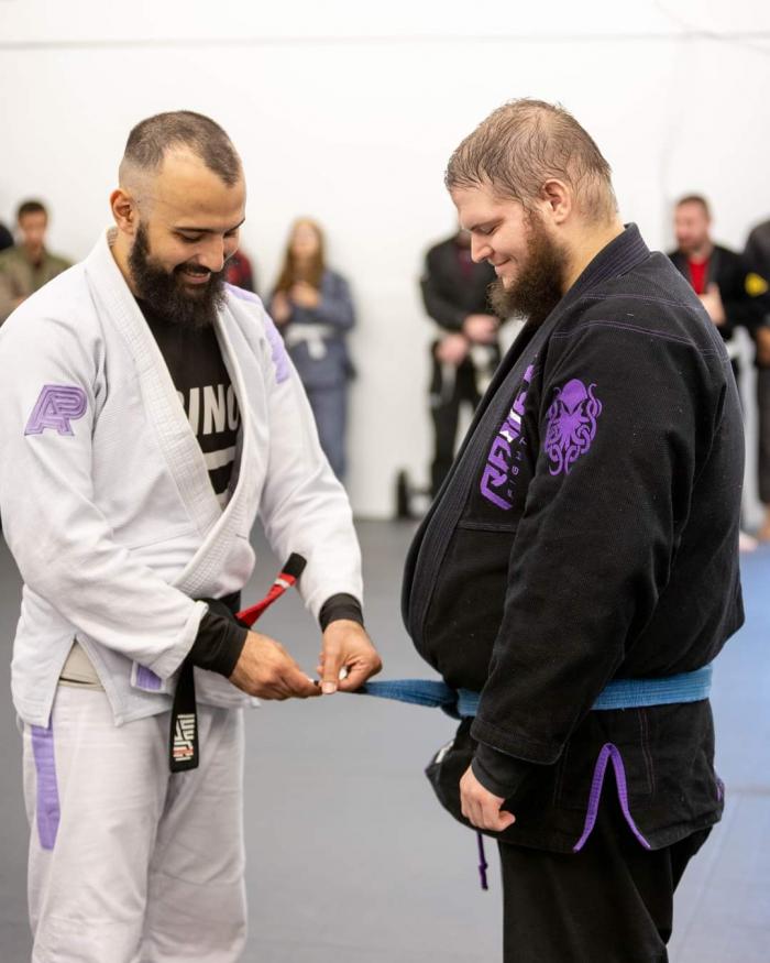 Blue belt · November 20, 2021 · Promoted by Frank Alogna