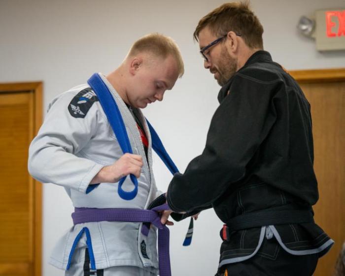 Purple belt promotion.