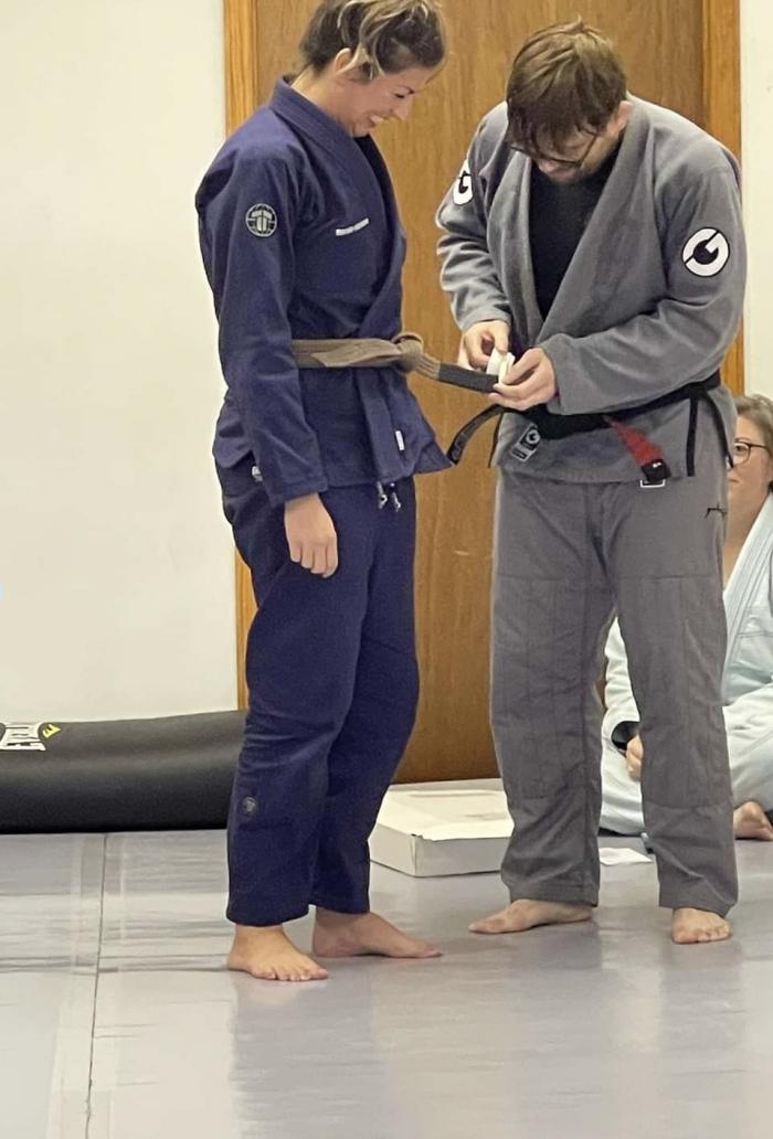 Summer 2022 promotions (1st stripe on my brown belt)