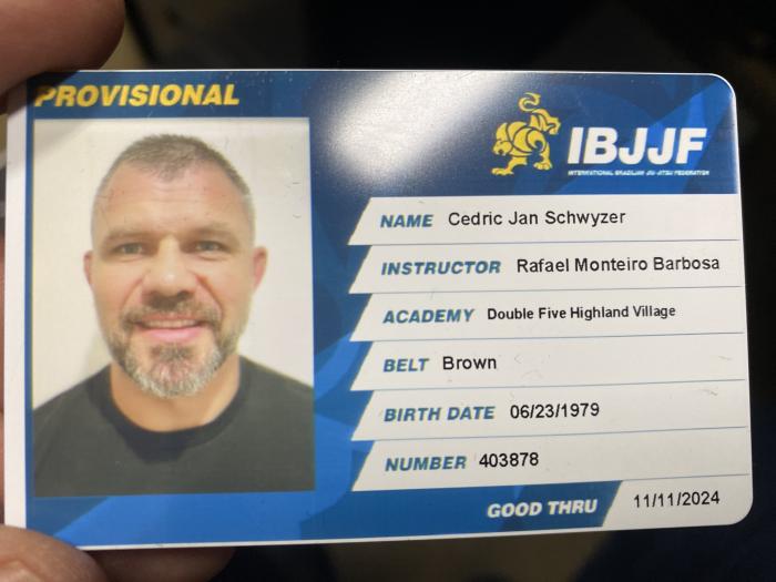 Brown belt · August 18, 2021 · Promoted by Brandon Ricetti