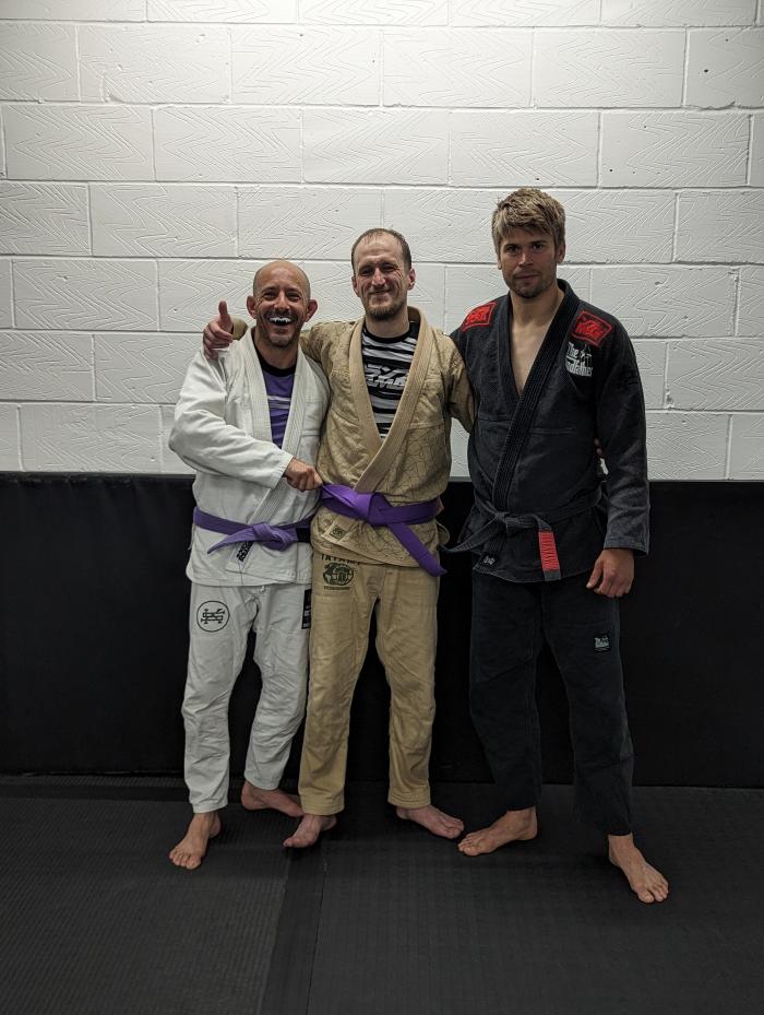 Purple belt · July 3, 2023 · Promoted by Michael Hawkins