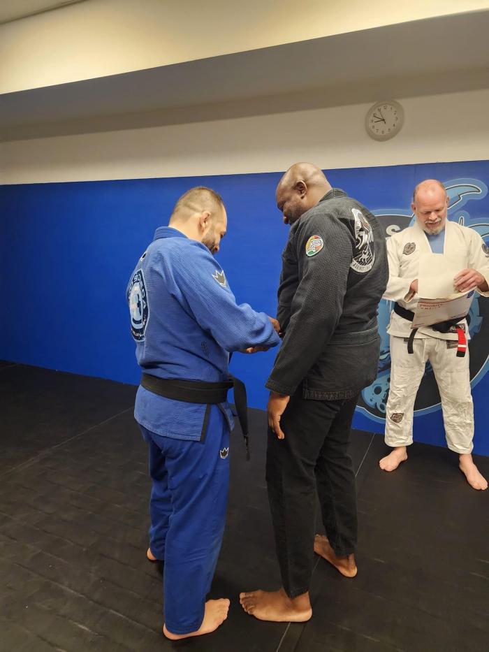 Black belt 1st degree · November 1, 2022 · Promoted by Helio "Soneca" Moreira