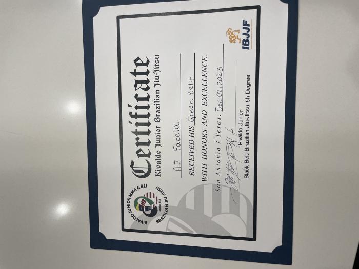 Green belt · December 2, 2023 · Promoted by Rivaldo jr