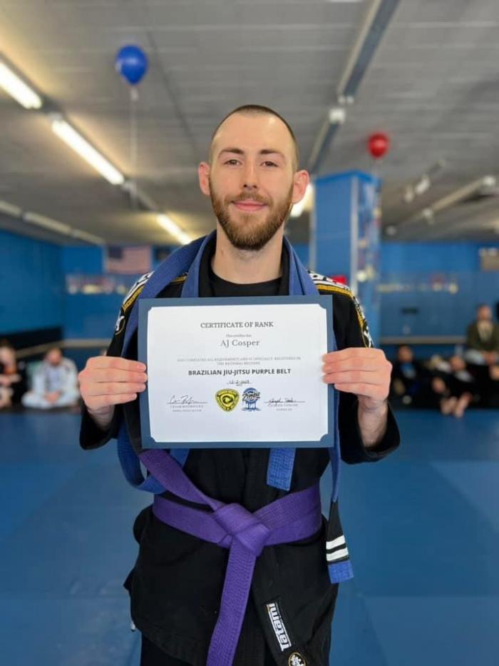 Purple belt · December 2, 2023 · Promoted by Joseph Tonche