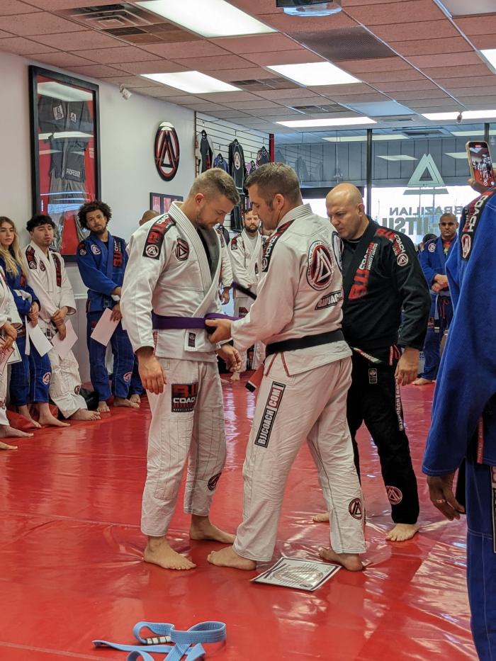 Purple belt · December 2, 2023 · Promoted by Grant Larsen