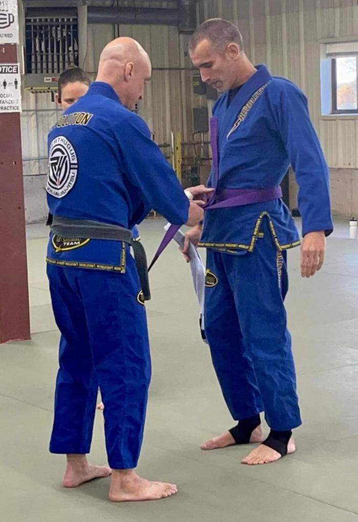 Purple belt · October 23, 2022 · Promoted by Robert Hugus