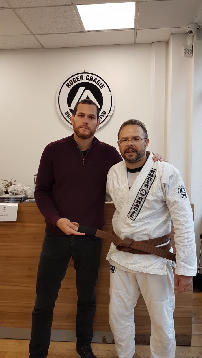 Brown belt · October 15, 2018 · Promoted by Roge Gracie