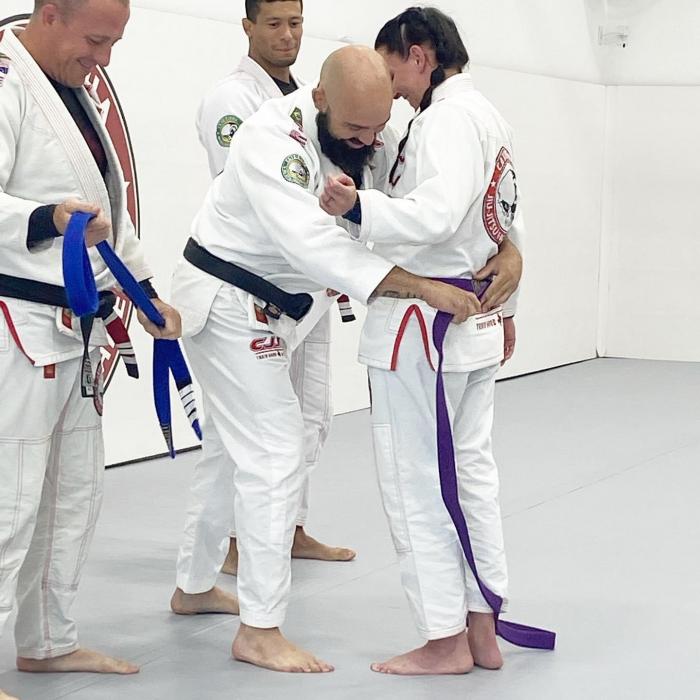 Purple belt · July 30, 2022 · Promoted by Jonathan hunter