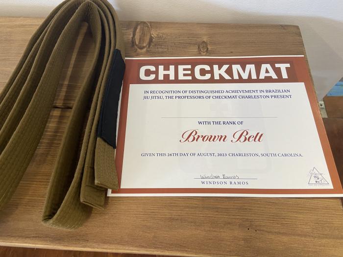 Brown belt · September 2, 2023 · Promoted by Windson Ramos