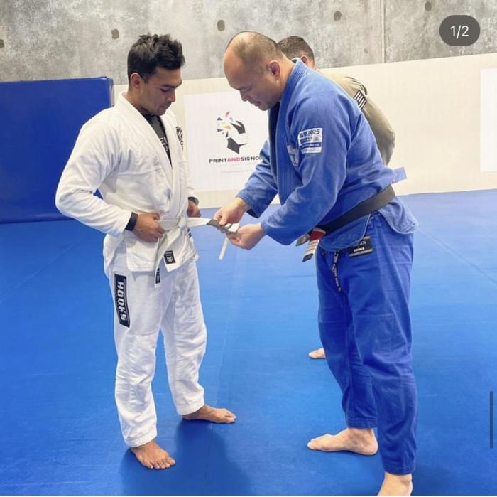White Belt 1st Stripe
