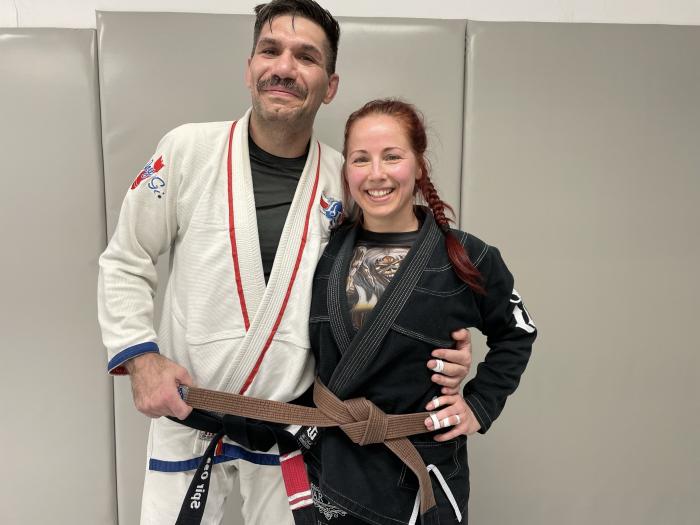 Brown belt · March 25, 2022 · Promoted by Spiros Huhn