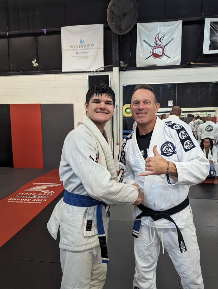Blue belt · December 10, 2023 · Promoted by Troy Champney