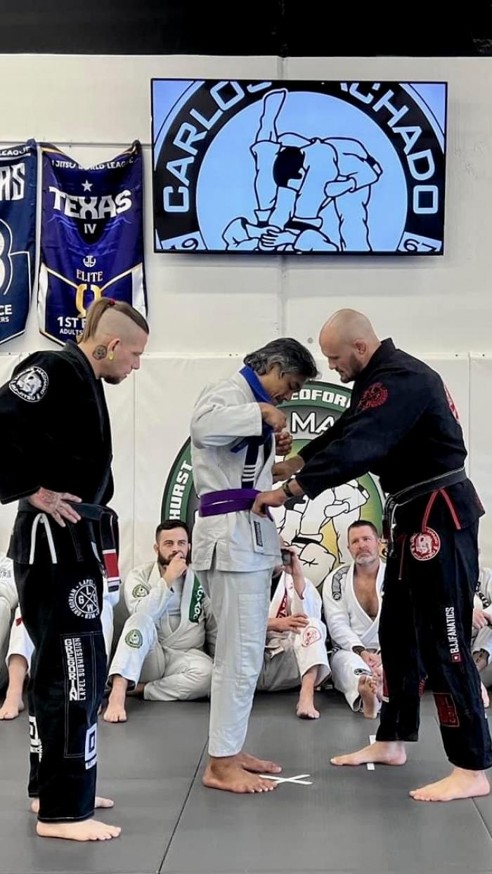 Purple belt · December 9, 2023 · Promoted by Greg Hamilton