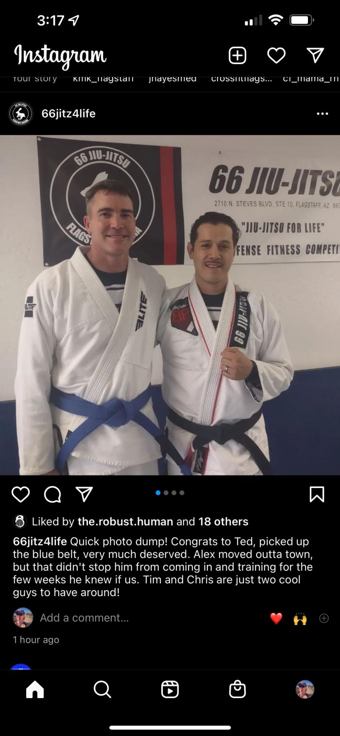 Blue belt · November 2, 2022 · Promoted by Mario Gomez-Alo