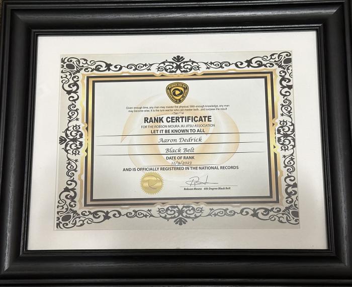 Black belt · December 9, 2023 · Promoted by Robson Moura