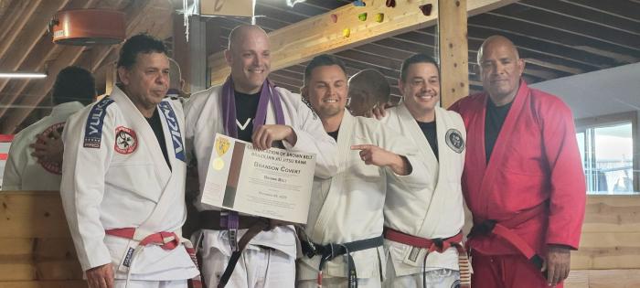 Brown belt · December 9, 2023 · Promoted by Anthony Hanks