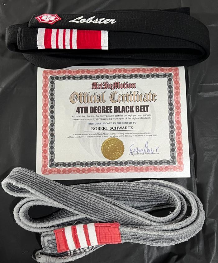 Black belt 4th degree · November 25, 2023 · Promoted by Francisco "Toco" Albuquerque