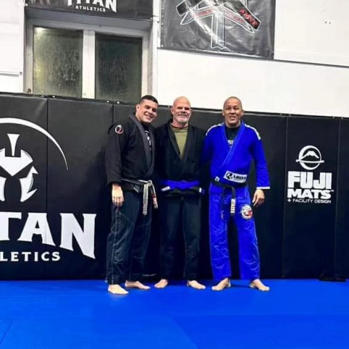 First blue belt stripe