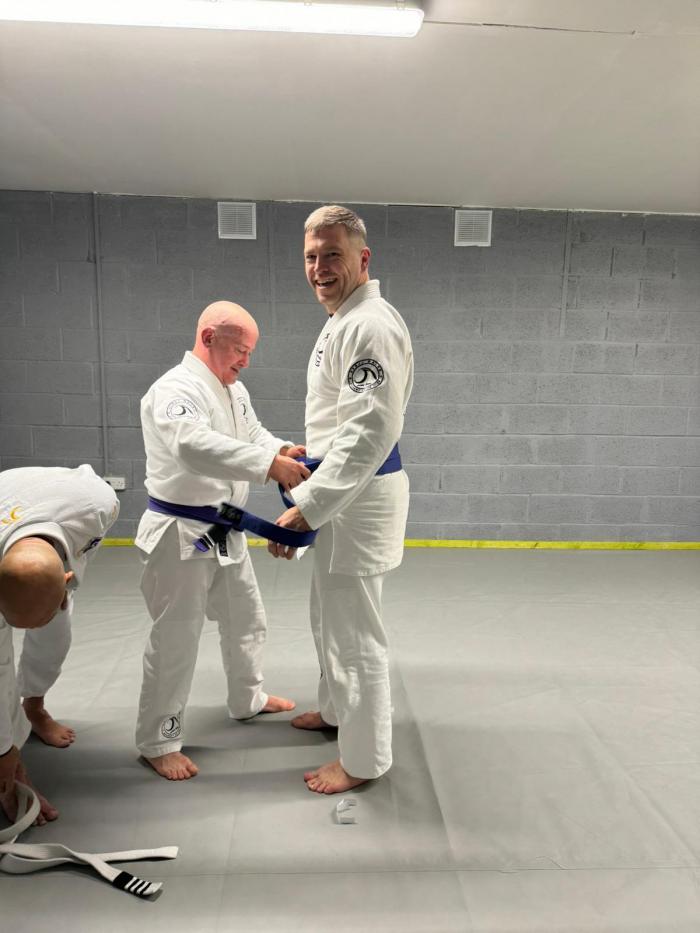 Blue belt · December 9, 2023 · Promoted by Jon Powell