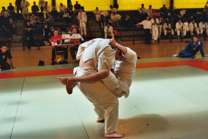My first ever BJJ match, Paris 2002.
