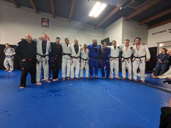 Team Vaghi Black Belts in attendance