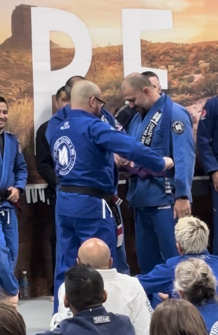 Purple belt · December 16, 2023 · Promoted by Jay Pages