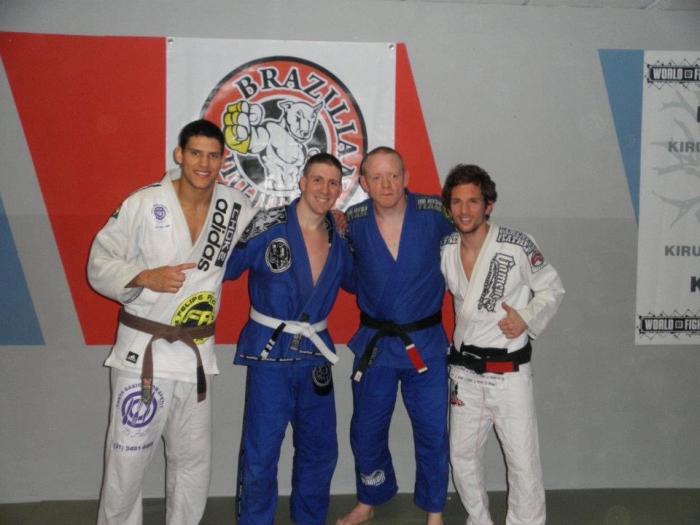 Felipe “Preguiça” Pena, Jörg Lothmann and I.