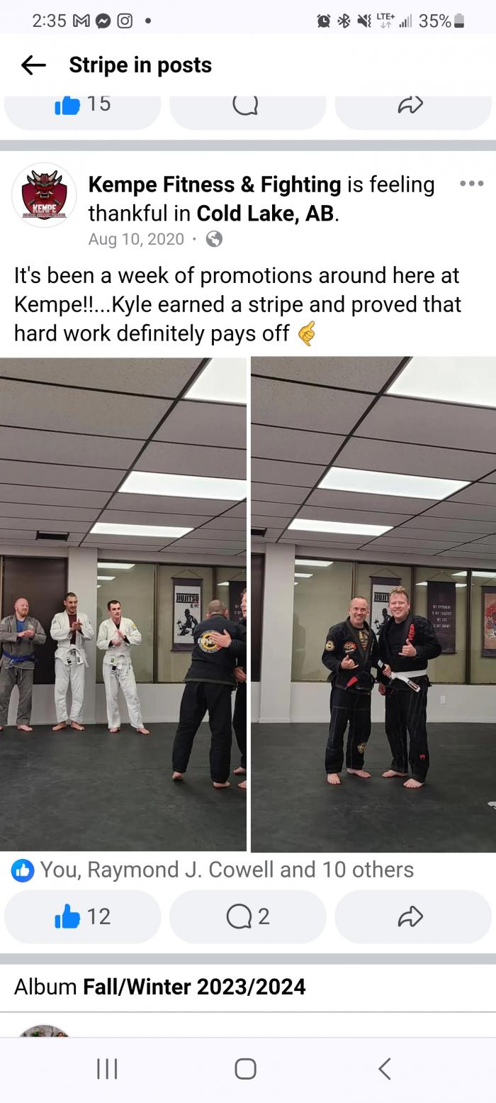 Blue belt · April 17, 2022 · Promoted by Bernard Antle