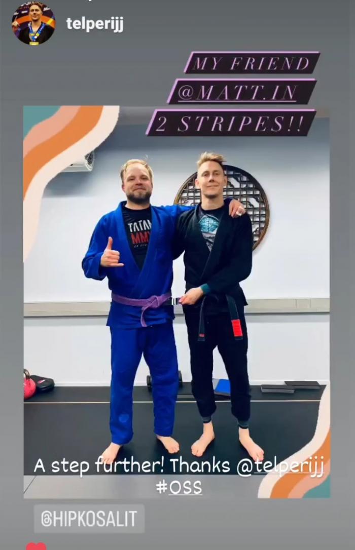 Purple belt · December 4, 2021 · Promoted by Timo Räkköläinen