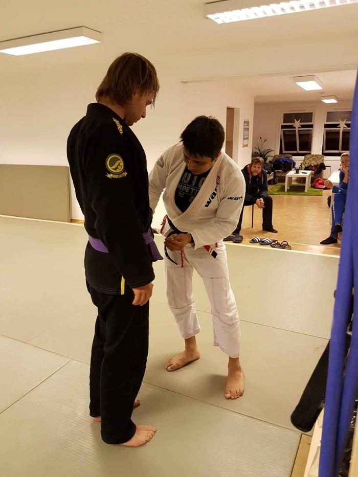 Getting my purple belt (2017)