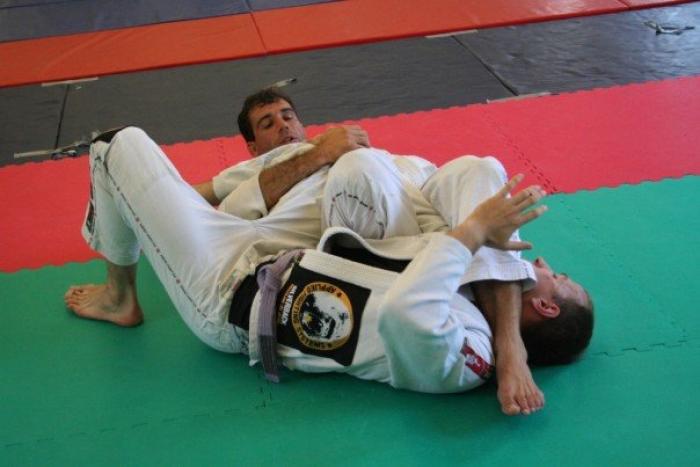 Training with Risada as a Purple Belt