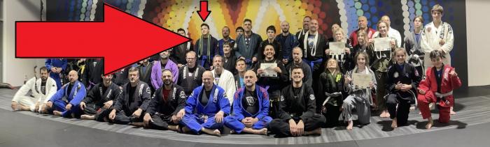 Blue belt · December 21, 2023 · Promoted by Jameel Massouh