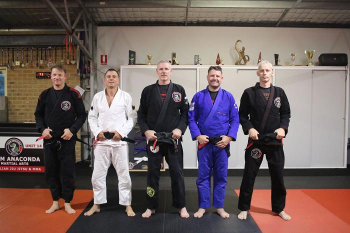 Team Anaconda Black Belts 3,4 & 5 on one night