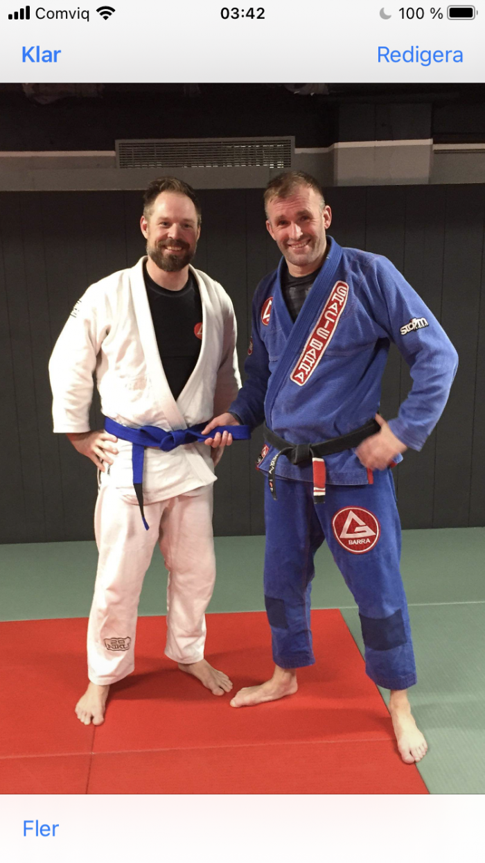 Blue belt · October 24, 2021 · Promoted by Andreas Widen vajking