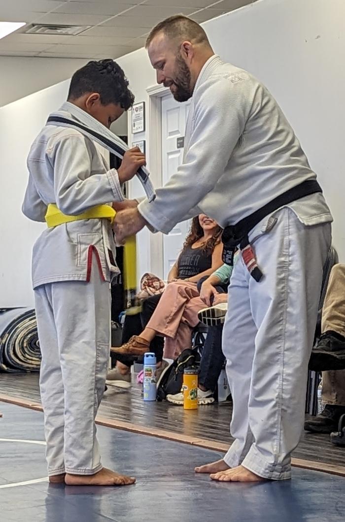 Yellow belt · December 23, 2023 · Promoted by Wes Lumpkin