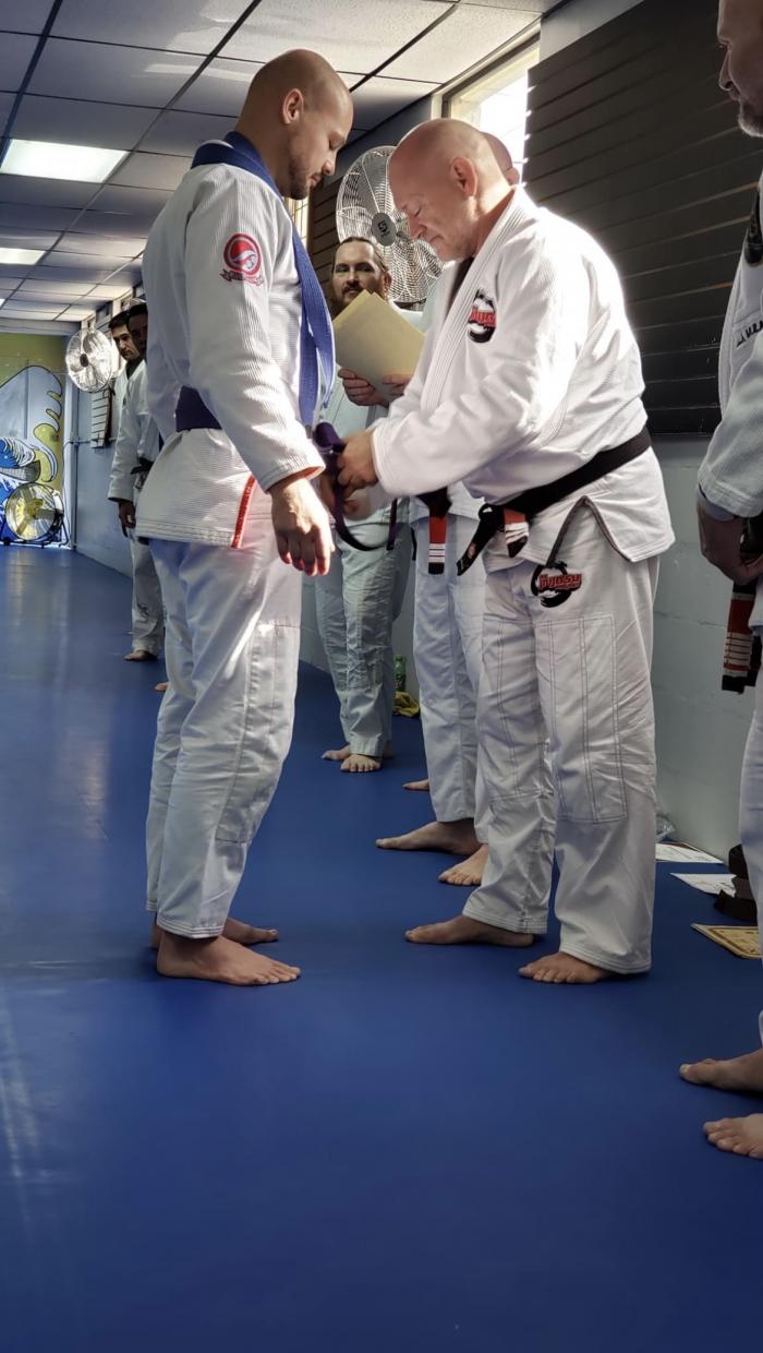 Purple belt · December 30, 2023 · Promoted by Michael Geery